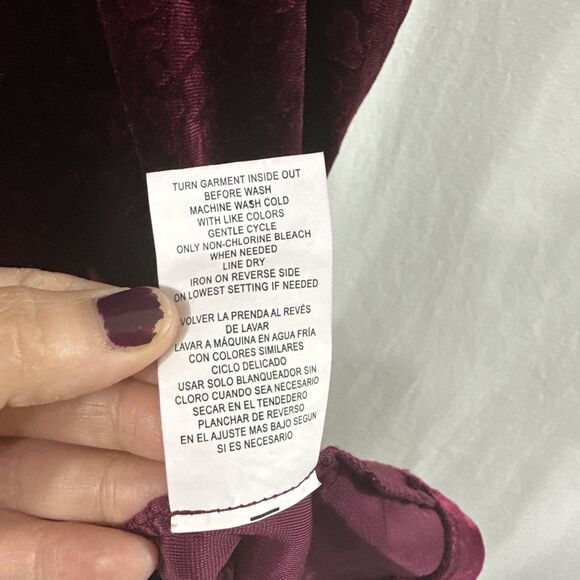 Rewind Red Velvet Cheetah Print Babydoll Mini Dress Womens Size XL Party Whimsy - Picture 10 of 10